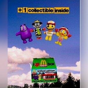 McDonald cactus plant flea market toys set